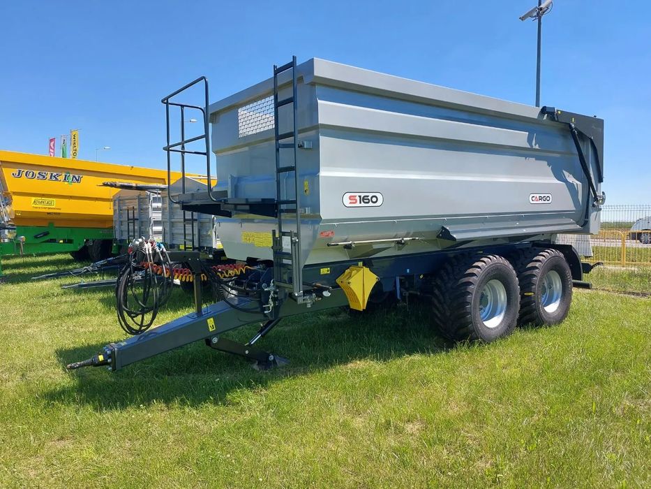 NOWOŚĆ!! Przyczepa rolnicza skorupowa CARGO S160, 16 ton, od dealera, gwarancja!  WYPRZEDAŻ! Nie pronar,metaltech