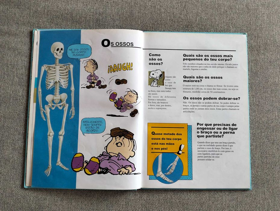 Livro "Enciclopédia do Charlie Brown - O teu corpo maravilhoso"