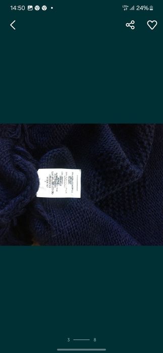 Sweter włoski granatowy