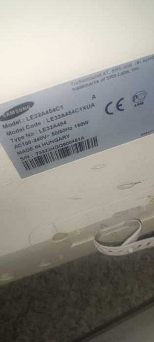 Samsung LE32A454C1 на запчасти
