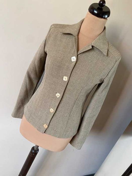 Taranko bez khaki braz kurtka marynarka s m basic ponadczasowa 36 38