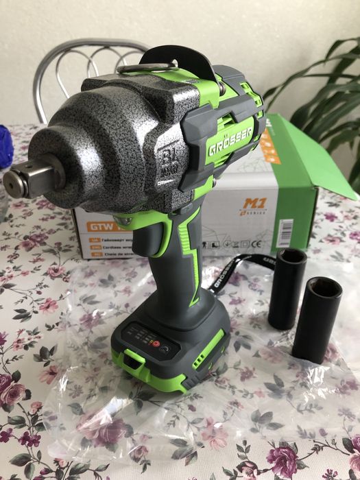 Аккумуляторный гайковерт Grosser GTW 1000