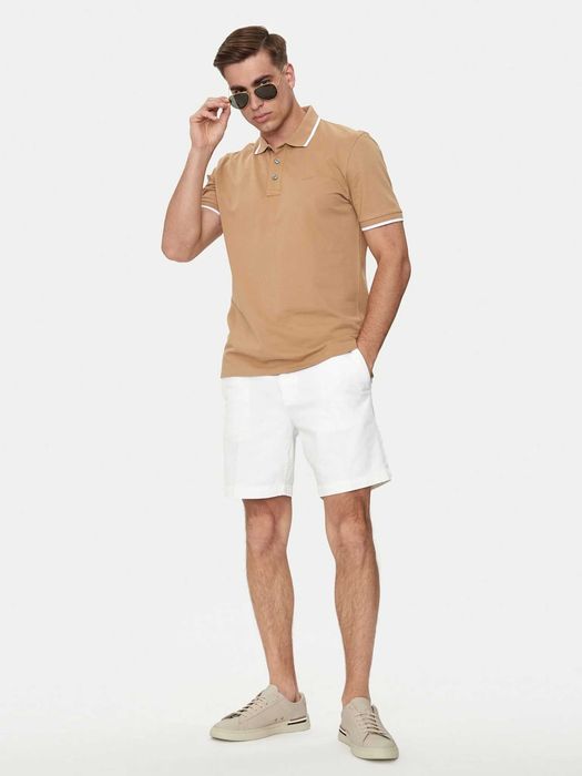 HUGO BOSS Szorty materiałowe Kane 50512527 Biały Regular Fit rozmiar L