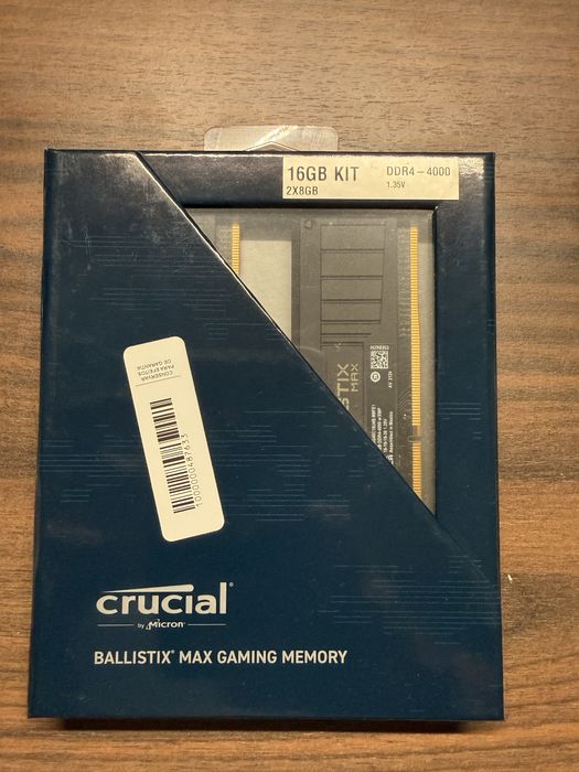 Ram 2x8Gbs Max Ballistix CL 18 4000 Mhz DDR 4