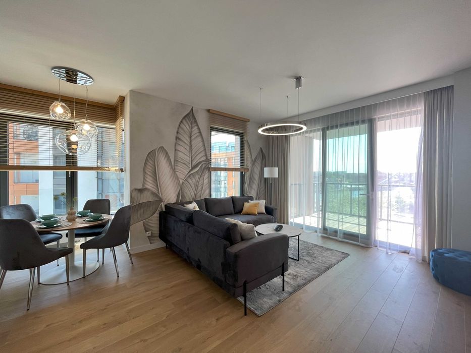 Apartament Brabank - widok na Motławę i Stare Miasto