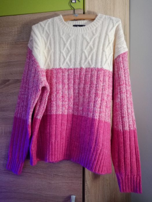 Ciepły sweter damski oversize xxl