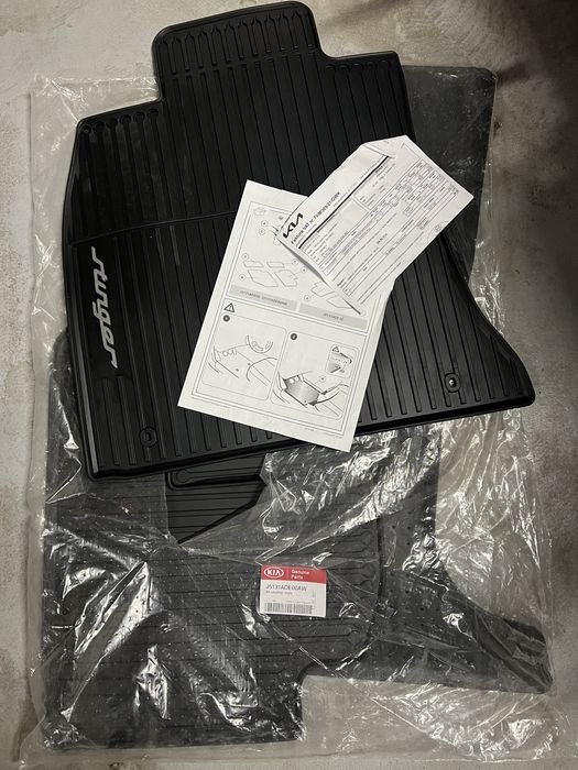 Dywaniki gumowe kia stinger gt nowe