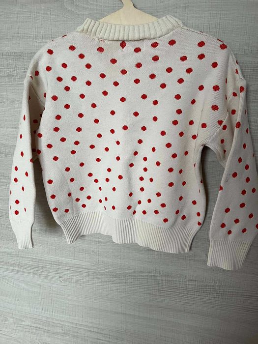 Sweter dziewczęcy Bobo Choses r. 110, beżowy sweterek Dancer