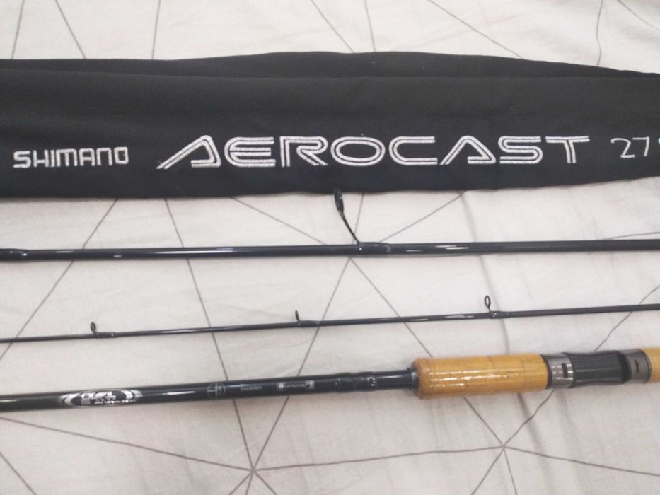 Shimano Aerocast 2.7 м спиннинг для щуки , окуня и др. тест 15-40