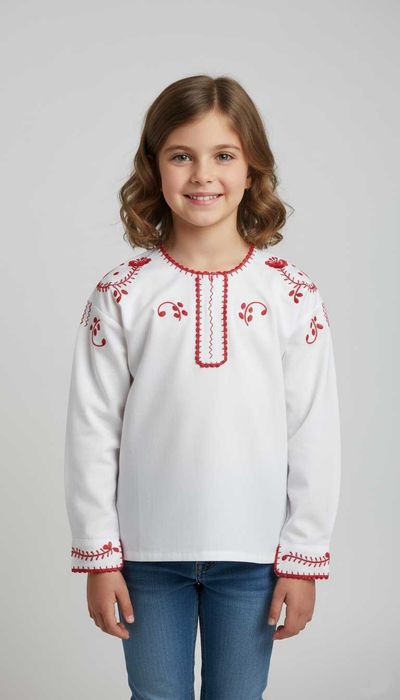 Camisa Bordada de Viana - Criança