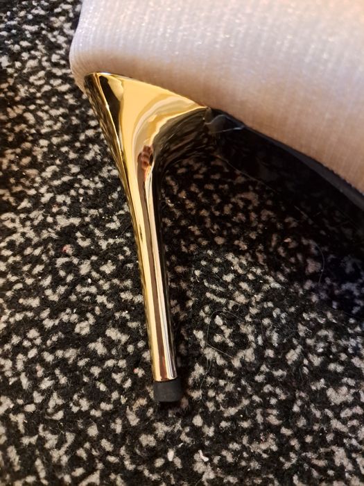 Szpilki złote 38 jak nowe