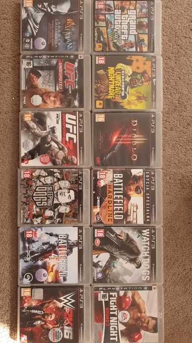 Gry ps3 Gta Ufc Battlefield Diablo