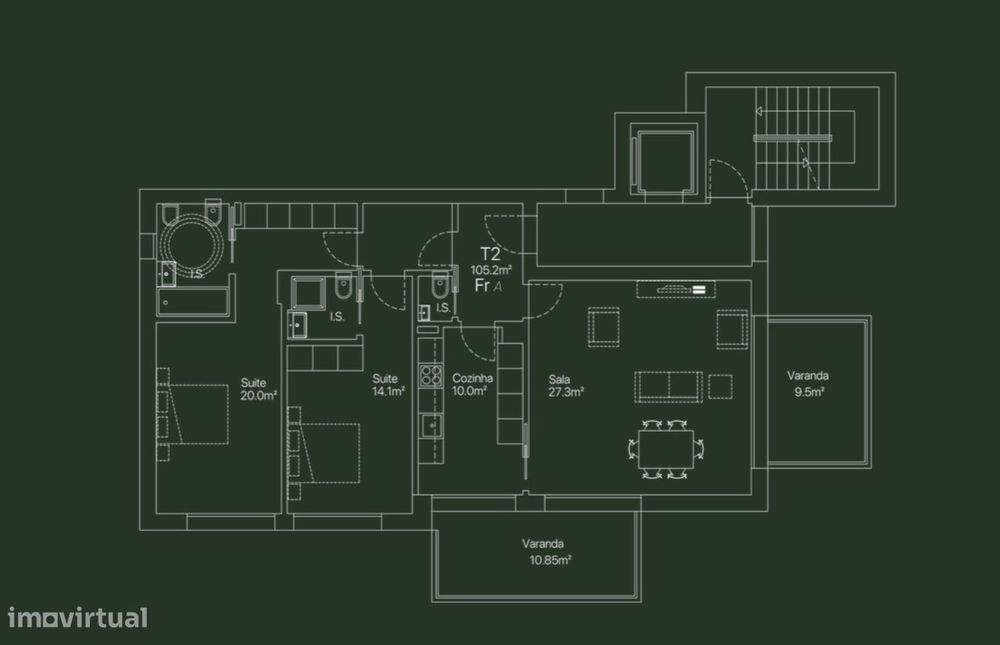 Apartamento T2 | Novo Horizonte | Lordemão, Coimbra