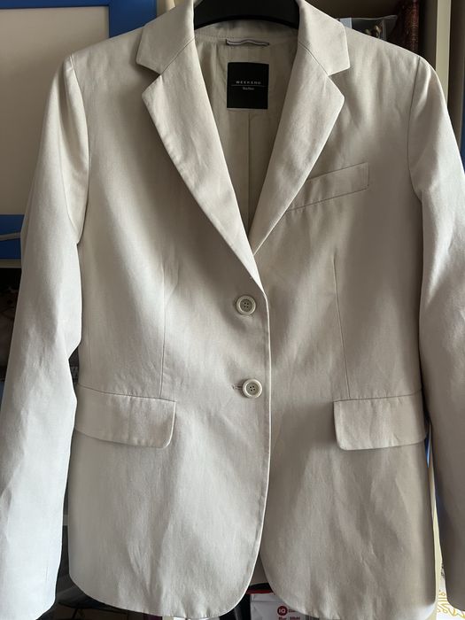 Піджак з домішкою льону Weekend Max Mara,Uniqlo