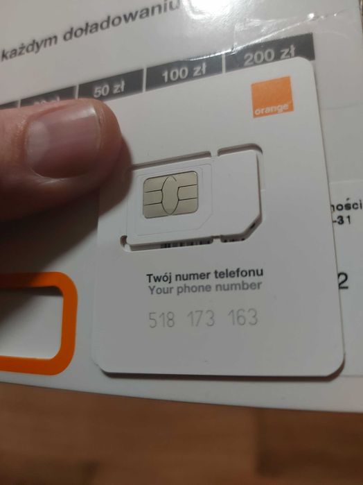 Złoty numer 518 - 173 - 163 Orange, Play, Plus, T-mobile