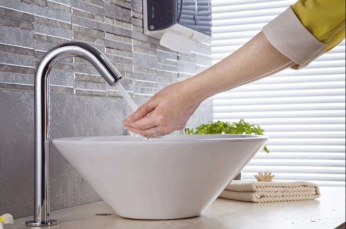 Bateria bezdotykowa umywalkowa sensor czujnik wysoka