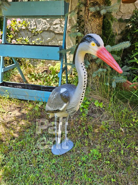 Figurka dekoracja czapla 70 cm wysoka ozdoba dom ogród taras