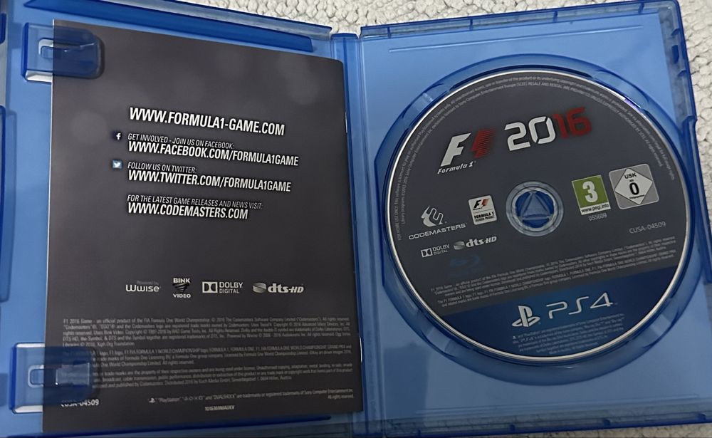 Vendo F1 2016 PS4
