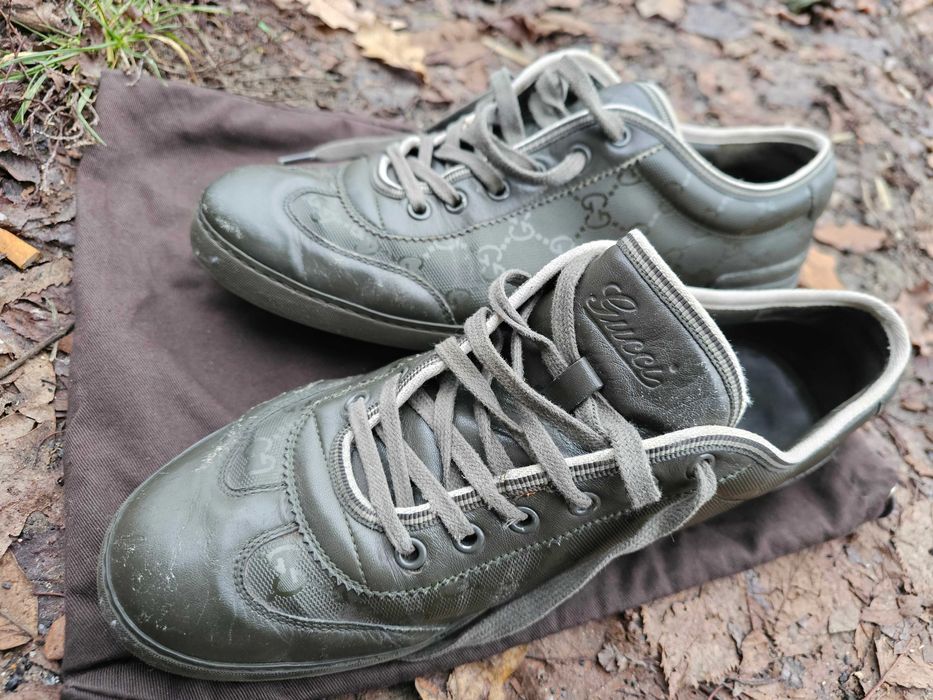 Gucci розмір 9 (42-43) 27.5см Шкіряні Кеди Чоловічі кросівки 233321