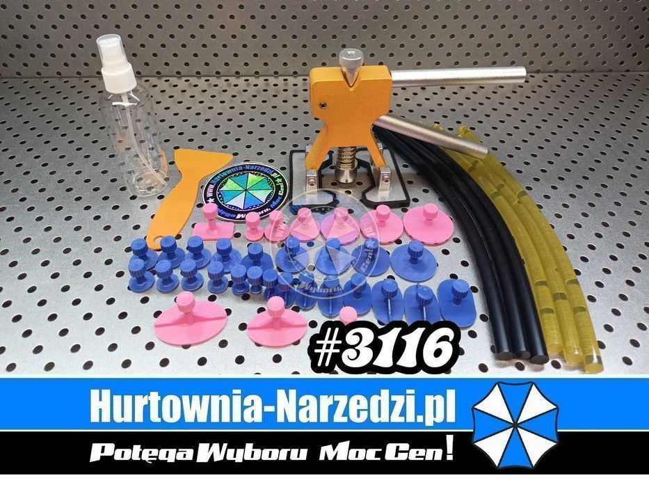 Zestaw do usuwania wgnieceń wgniotek karoserii