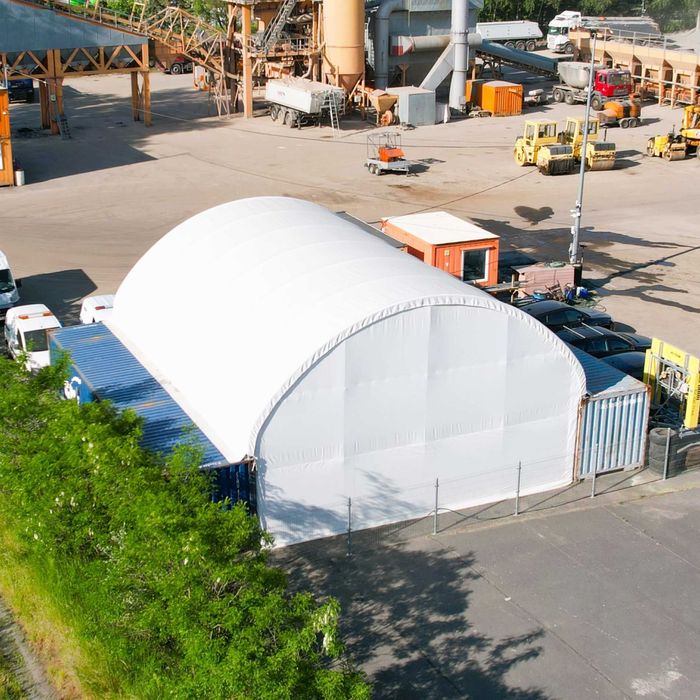 Zadaszenie kontenerów hala namiotowa 10x12m wiata kontenerowa morskich