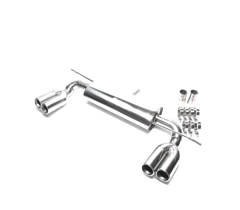 PANELA DE ESCAPE COM DUPLA SAIDA EM INOX VOLKSWAGEN VW GOLF 5 MK V AUDI A3 8P