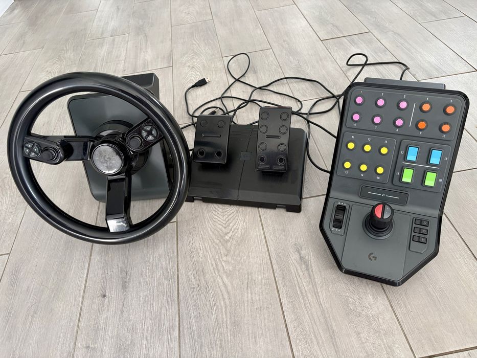 Kierownica Logitech Gaming G Saitek Farm Sim Controller z pedałami