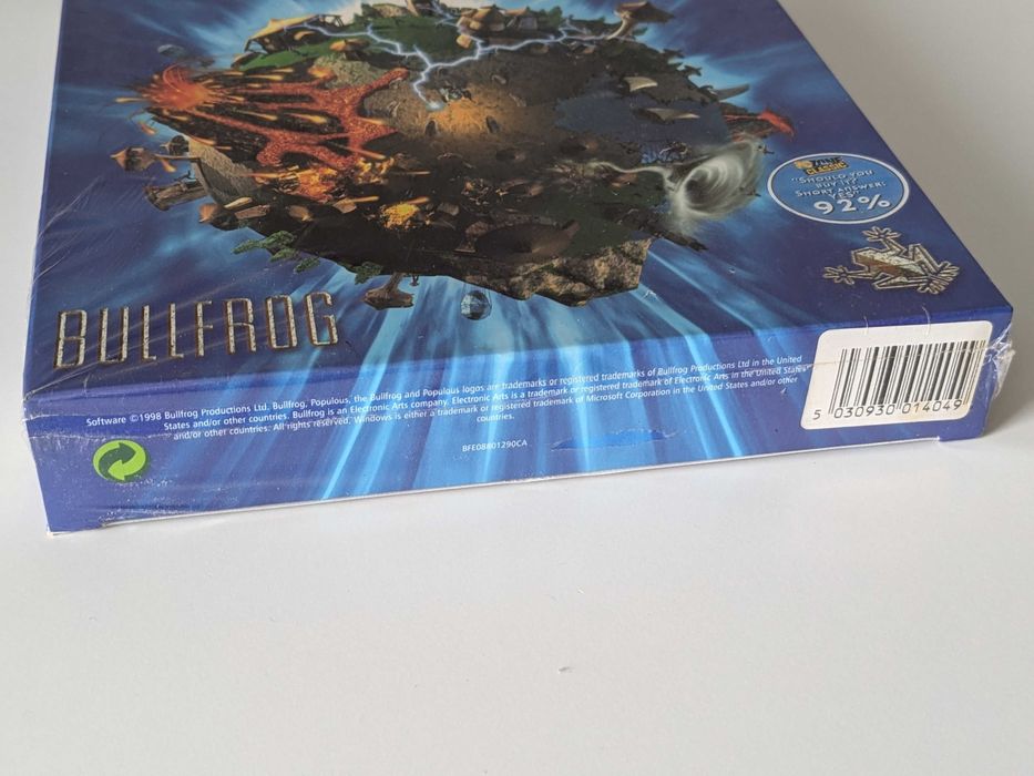 Populous: The Beginning gra folia BIG BOX PC ENG z 1998 r.