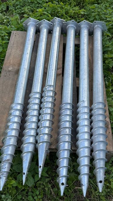 Геопалі геошурупи + свайный фундамент • винтовые сваи