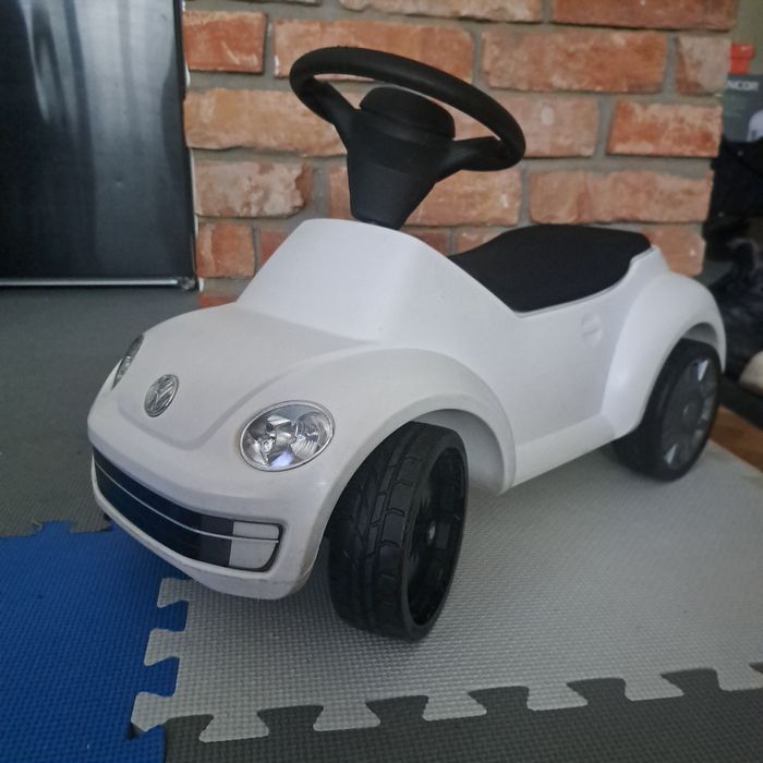 Jeździk odpychacz  auto samochod dla dziecka biały VW Beetle