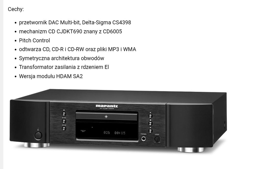Odtwarzacz CD Marantz CD5005