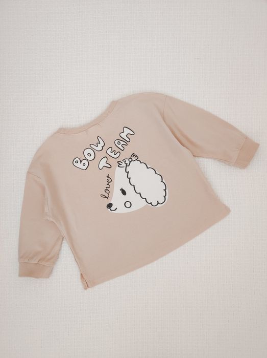 ZARA koszulka bluzeczka z pieskiem oversize
