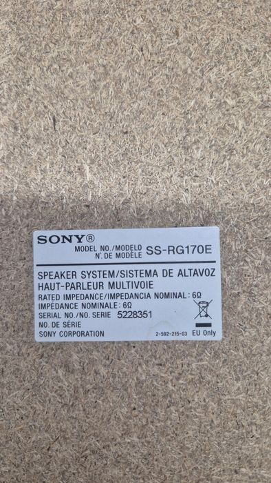 Colunas Sony SS-RG170E