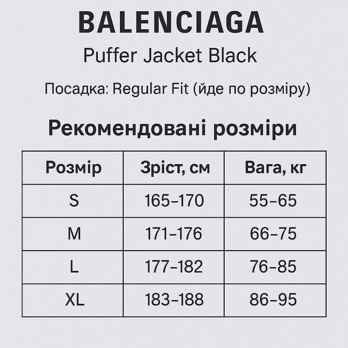 [БЕЗ ПРЕДОПЛАТ] Balenciaga Puffer Jacket Black