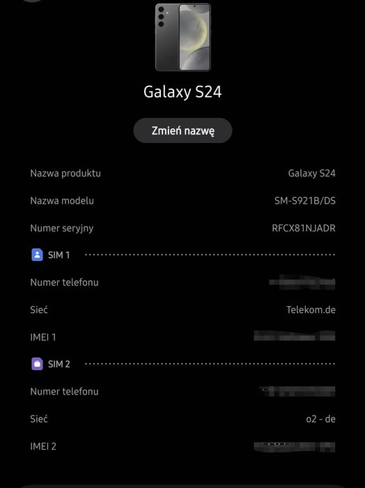 Samsung galaxy S24 5G SM-S921B/DS 8/256GB dual sim