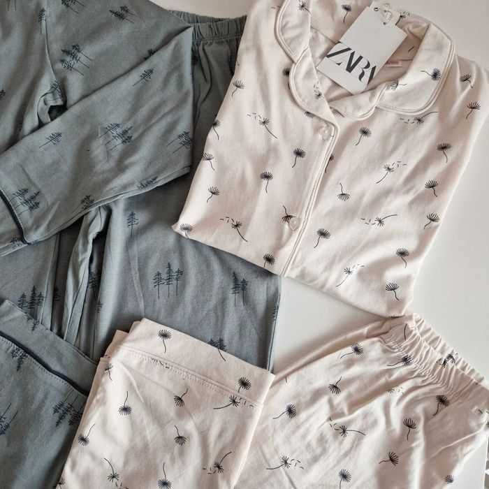 Пижама zara с воротничком 128
