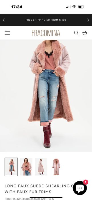 Sobretudo Fracomina tamnho xs