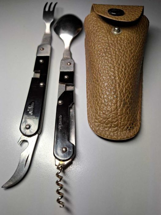 Ніж"генеральський(дві секції ложка й виделка)(СТИЗ СССР)чохол оригінал