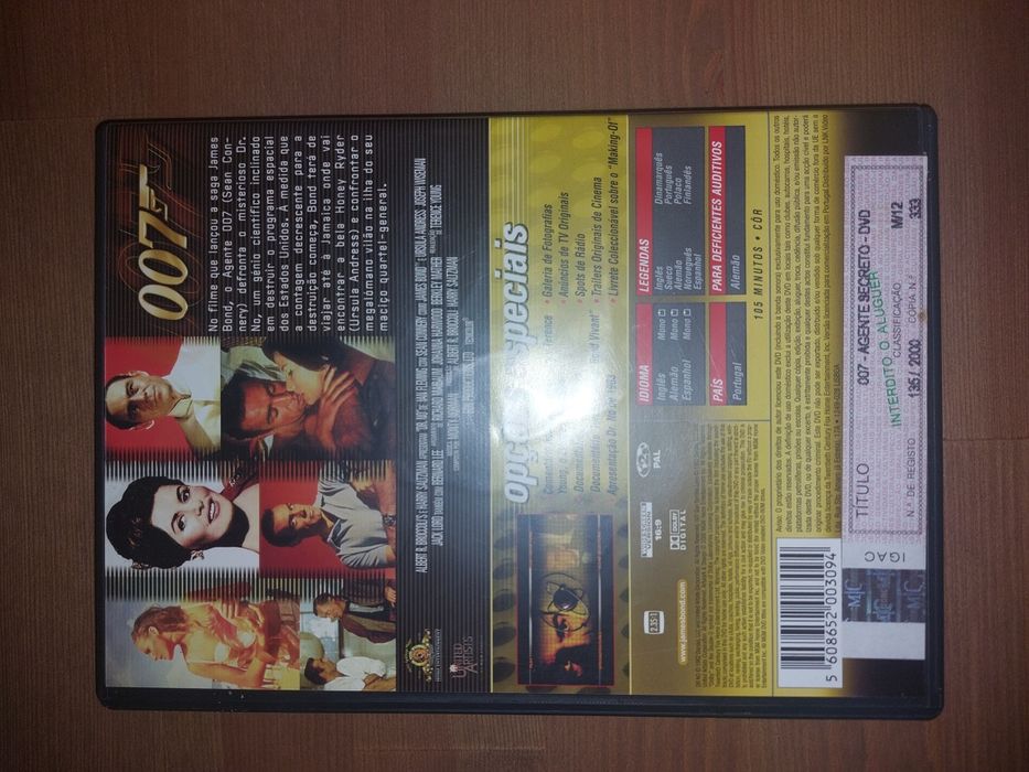 DVD James Bond 007 - "Dr. No" Edição especial (Como Novo)