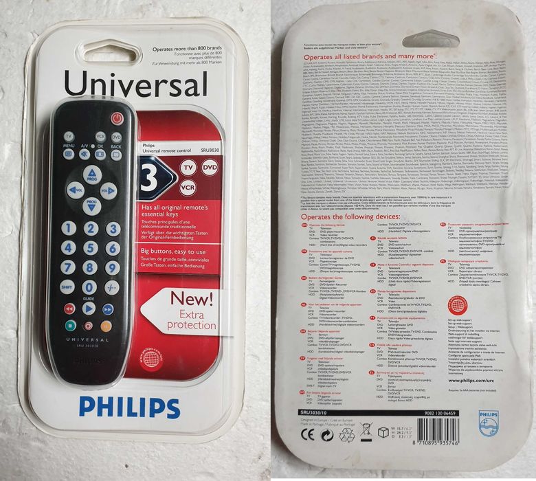 Philips Universal Remote Control for TV, DVD, and VCR64740548763651120