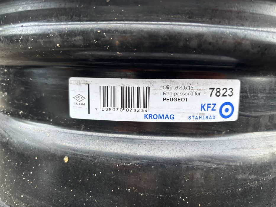 Felgi stalowe 15” 5x108 Citroen Peugeot