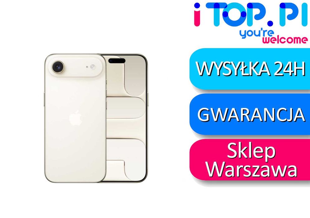 iPhone 17 Air 256GB Złoty - Jak NOWY - Oryginalne pudełko - Gwarancja Apple - Sklep iTop Muranów Lokal 32 W-wa