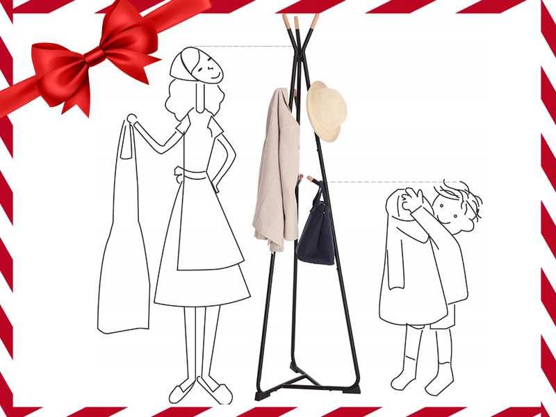 Nowoczesny WIESZAK Stojak Podłogowy Na Ubrania Loft XXL (OKAZJA)