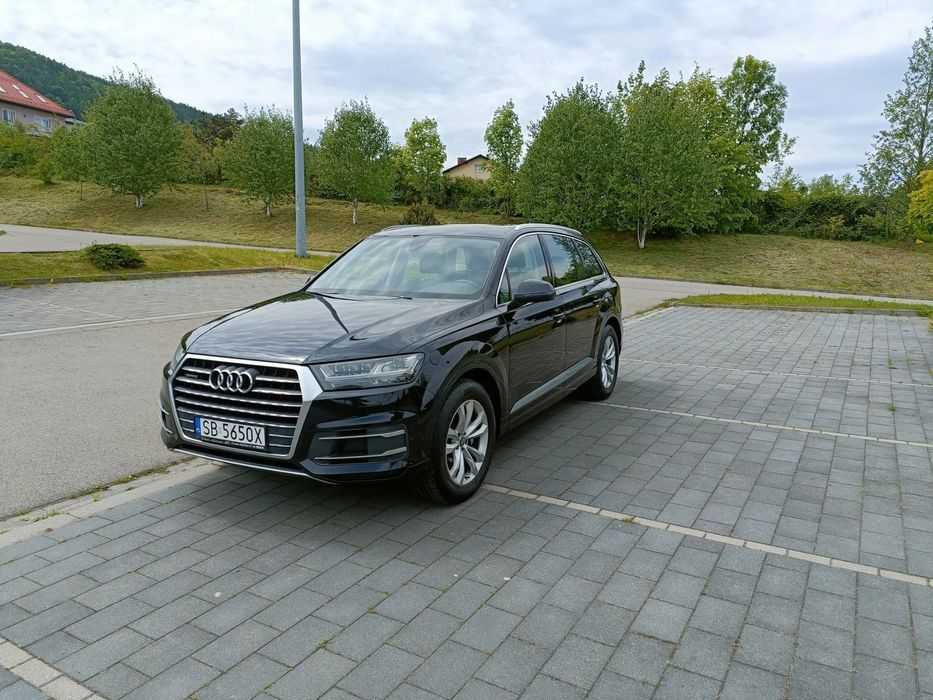 Audi Q7 272KM, tylna oś skr., zakup i serwis AUDI PL, rej. 2017, długie trasy