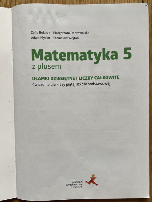 Matematyka z plusem klasa 5. ĆWICZENIA. WERSJA A czesc 3/3