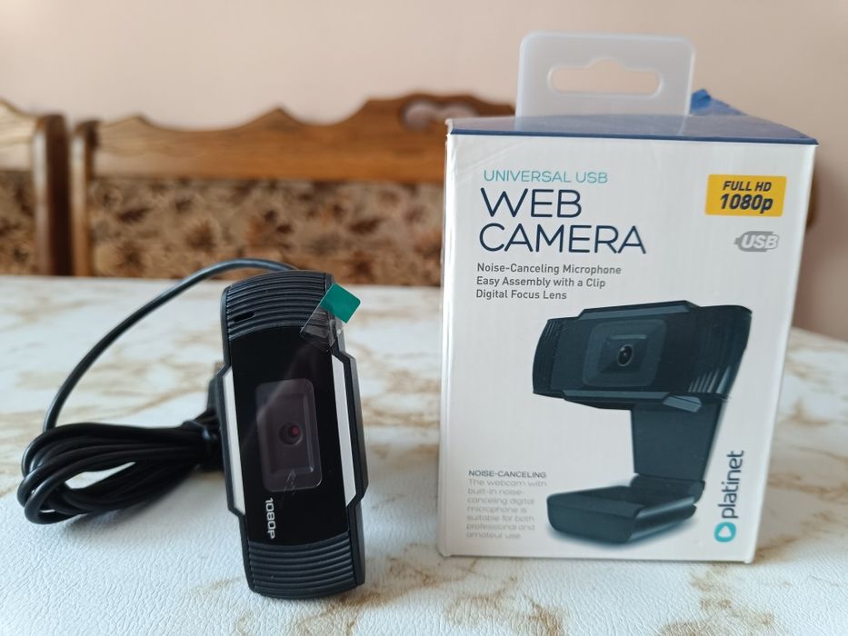 Нова Вебкамера PLATINET 1080P PCWC1080  чорна