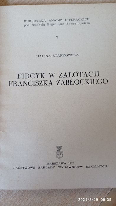 Fircyk w zalotach --Zabłocki Franciszek