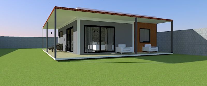 Fachadas modernas - plantas de casa - Arquitectura - Preço baixo