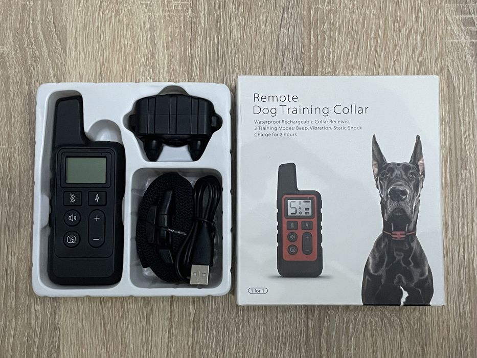 Coleira de treino canino - vibração e choque