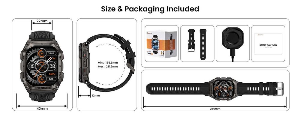 Kospet Tank M4 32GB IP69K GPS 10ATM (Walkie-Talkie)